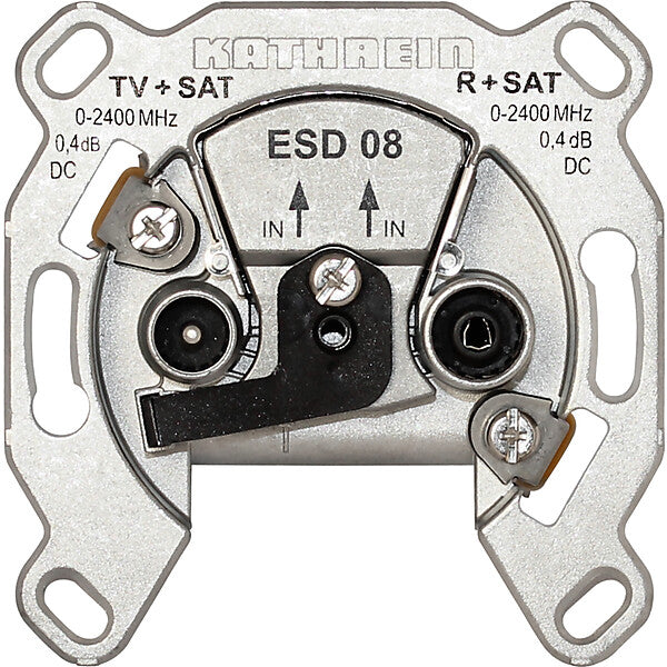 KATHREIN SAT-Steckdose 2fach Einzeldose, Twin ESD 08